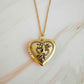 Nostalgic Heart Initial Open Locket Necklace - Rebel K Collective