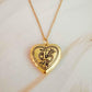 Nostalgic Heart Initial Open Locket Necklace - Rebel K Collective