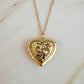 Nostalgic Heart Initial Open Locket Necklace - Rebel K Collective