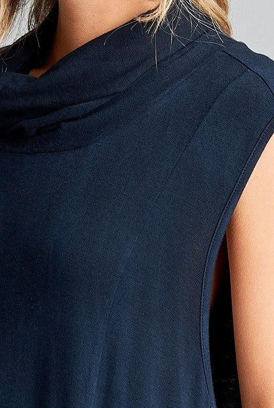 OMBRE SLEEVELESS TURTLE NECK POCKET TOP - Rebel K Collective