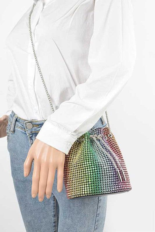 Oversize Rhinestone Iconic Bucket Bag - Rebel K Collective