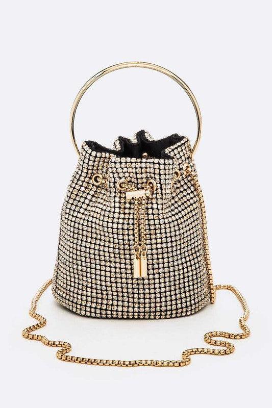 Oversize Rhinestone Iconic Bucket Bag - Rebel K Collective