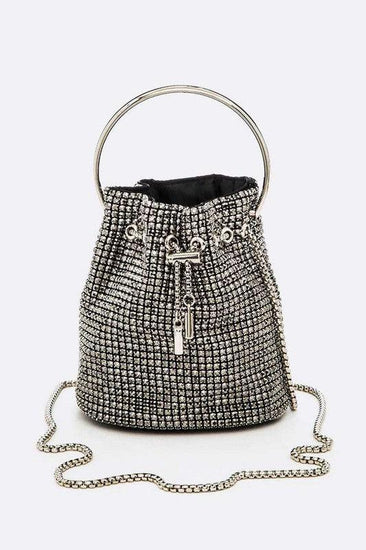 Oversize Rhinestone Iconic Bucket Bag - Rebel K Collective