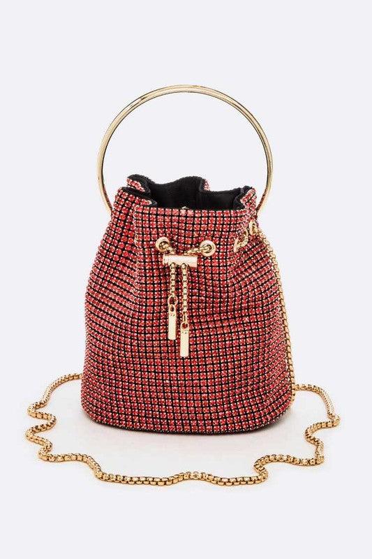 Oversize Rhinestone Iconic Bucket Bag - Rebel K Collective