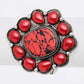 Oversize Stone Flower Open Bangle - Rebel K Collective