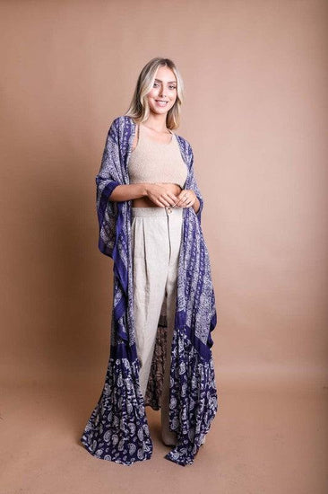 Paisley Tapestry Free Flow Kimono - Rebel K Collective