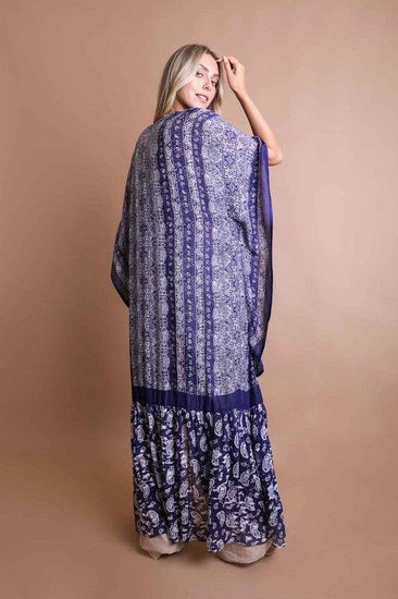 Paisley Tapestry Free Flow Kimono - Rebel K Collective