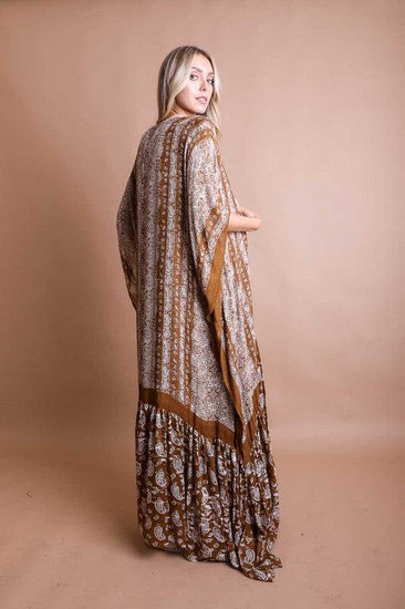 Paisley Tapestry Free Flow Kimono - Rebel K Collective