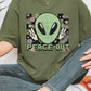 Peace Out Alien Retro Graphic Tee - Rebel K Collective