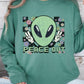 Peace Out Alien Retro Graphic Tee - Rebel K Collective