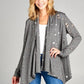 PLUS DISTRESSED CASCADE CARDIGAN - Rebel K Collective