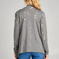 PLUS DISTRESSED CASCADE CARDIGAN - Rebel K Collective