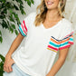 PLUS MULTI STRIPE MIXED BOXY TOP - Rebel K Collective