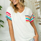 PLUS MULTI STRIPE MIXED BOXY TOP - Rebel K Collective