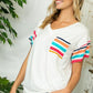 PLUS MULTI STRIPE MIXED BOXY TOP - Rebel K Collective