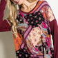 PLUS PAISLEY MIXED BOXY TOP - Rebel K Collective