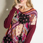 PLUS PAISLEY MIXED BOXY TOP - Rebel K Collective