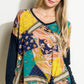 PLUS PAISLEY MIXED BOXY TOP - Rebel K Collective