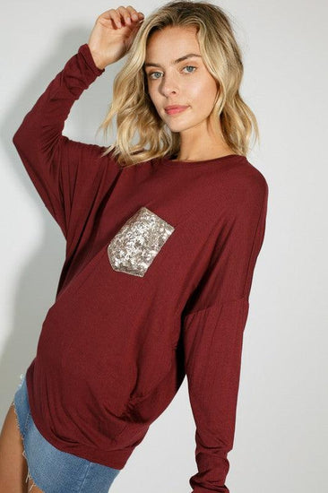 PLUS SEQUENCE POCKET DOLMAN SL TOP - Rebel K Collective