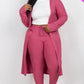 Plus Size Ribbed Long Cardigan & Leggings Set - Rebel K Collective