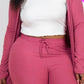 Plus Size Ribbed Long Cardigan & Leggings Set - Rebel K Collective