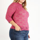 Plus Size Sheer Lace Fitted Top - Rebel K Collective