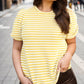 Plus Size Striped Round Neck T-Shirt - Rebel K Collective