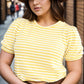 Plus Size Striped Round Neck T-Shirt - Rebel K Collective