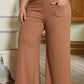 Plus Size Wide Leg Pants with Pockets - Rebel K Collective