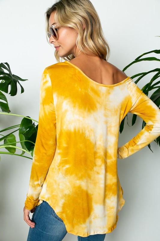 PLUS TIE DYE ONE SHOULDER TOP - Rebel K Collective