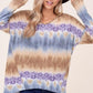 PLUS TIE DYE PRINT BOXY TOP - Rebel K Collective