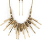 Quartz Metal Bar Statement Necklace Set - Rebel K Collective