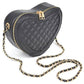 Quilted Heart Shape Swing Crossbody Bag - Rebel K Collective