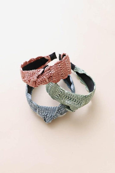 Raffia Crochet Trim Headband - Rebel K Collective