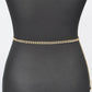 Rhinestone Pearl Station Layered Chain Belt - Rebel K Collective