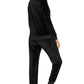 Round Neck Long Sleeve Loungewear Set with Pockets - Rebel K Collective