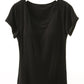 Round Neck Short Sleeve T-Shirt with Bra - Rebel K Collective