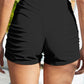 Ruched Mid-Rise Waist Swim Shorts - Rebel K Collective