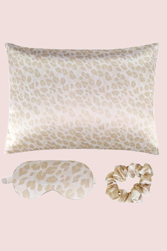 Satin Pillowcase Sleep Mask Scrunchie Gift Set - Rebel K Collective