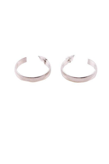 SMALL MEDIUM HALF HOOP STUD EARRINGS - Rebel K Collective