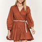 SOLID FLARE SHIRT DRESS KRD4190 - Rebel K Collective