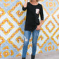 SOLID SEQUENCE POCKET TUNIC TOP - Rebel K Collective