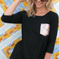 SOLID SEQUENCE POCKET TUNIC TOP - Rebel K Collective