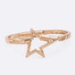 Star Hammered Flex Bangle - Rebel K Collective