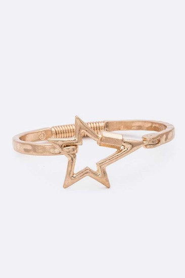 Star Hammered Flex Bangle - Rebel K Collective