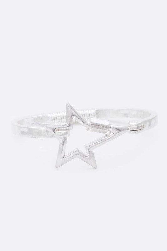 Star Hammered Flex Bangle - Rebel K Collective