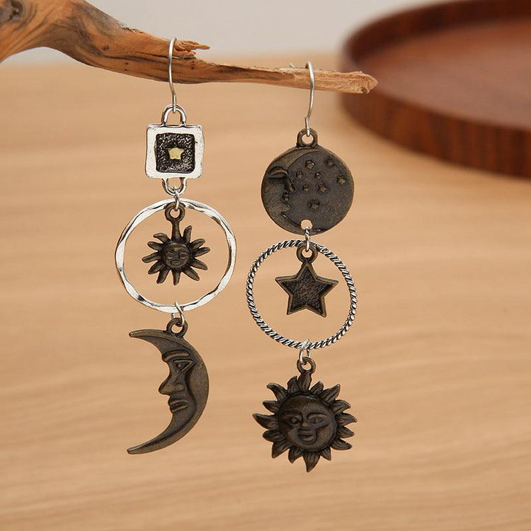 Star, Sun, and Moon Earrings - Rebel K Collective