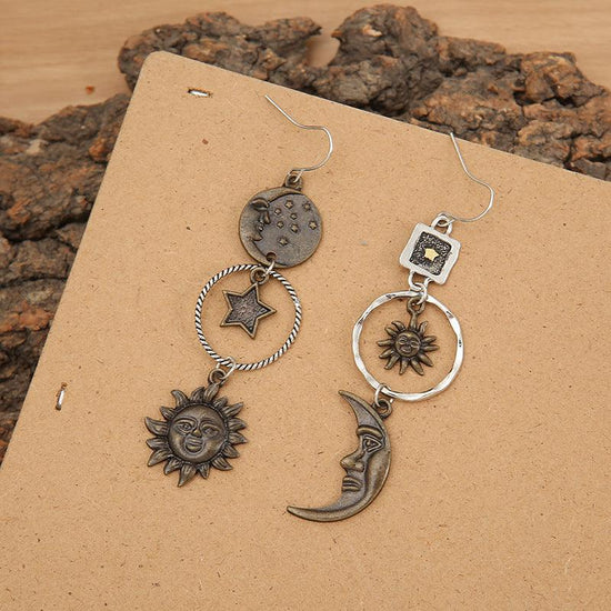 Star, Sun, and Moon Earrings - Rebel K Collective