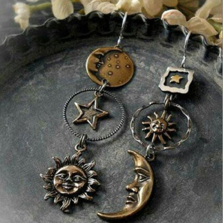 Star, Sun, and Moon Earrings - Rebel K Collective