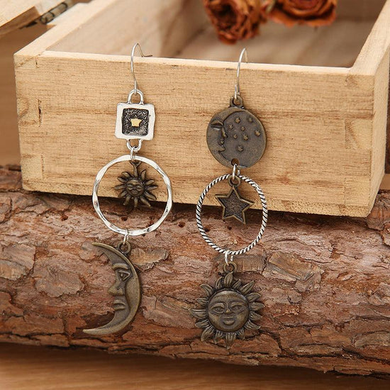 Star, Sun, and Moon Earrings - Rebel K Collective